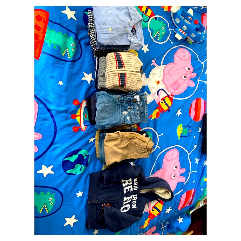 9 boys outfits size 2T including Sherpa jacket❤️